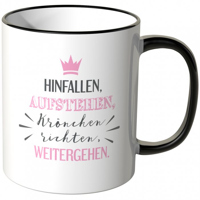 hinfallen aufstehen krönchen richten weitergehen tasse
