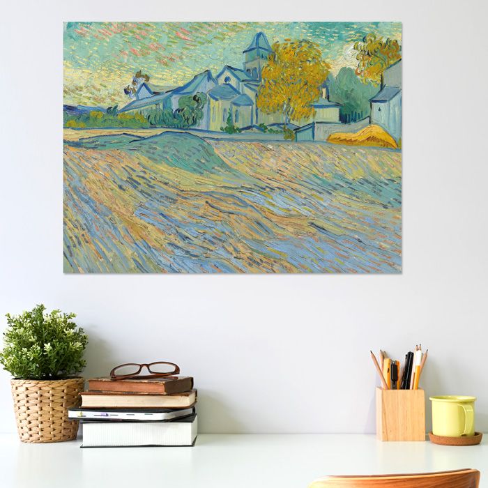 Vincent van Gogh - Ansicht des Spitals und der Kapelle von Saint Rémy