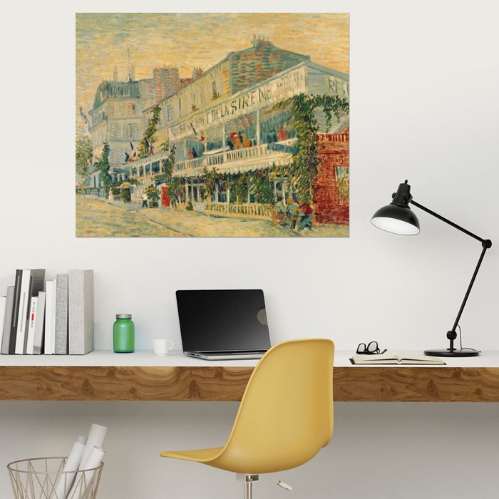 Poster Vincent van Gogh - Das Restaurant de la Sirène in Asnières
