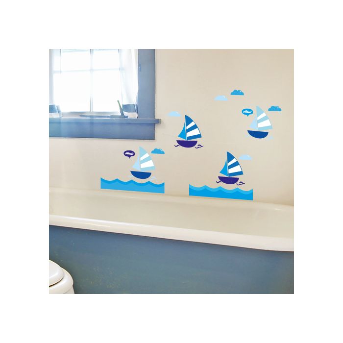 Wandsticker Seegelboot