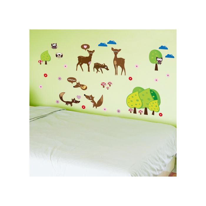 Wandsticker Waldtiere