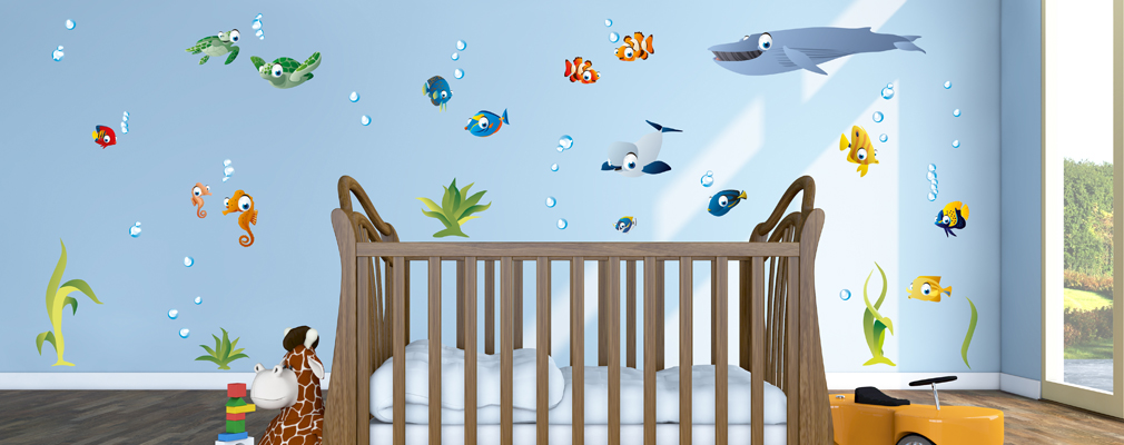 Unterwasserwelt Wandsticker Mega Set Unterwasserwelt Wandsticker